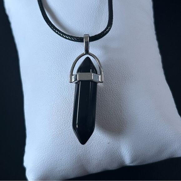 Natural Healing Energy Stone Necklace Hematite for Clarity,New! - Picture 3 of 3